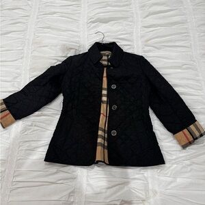 Burberry Black Quilted Utility Jacket